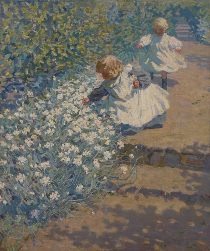 水面の花 絵画 Helen Galloway McNicoll -